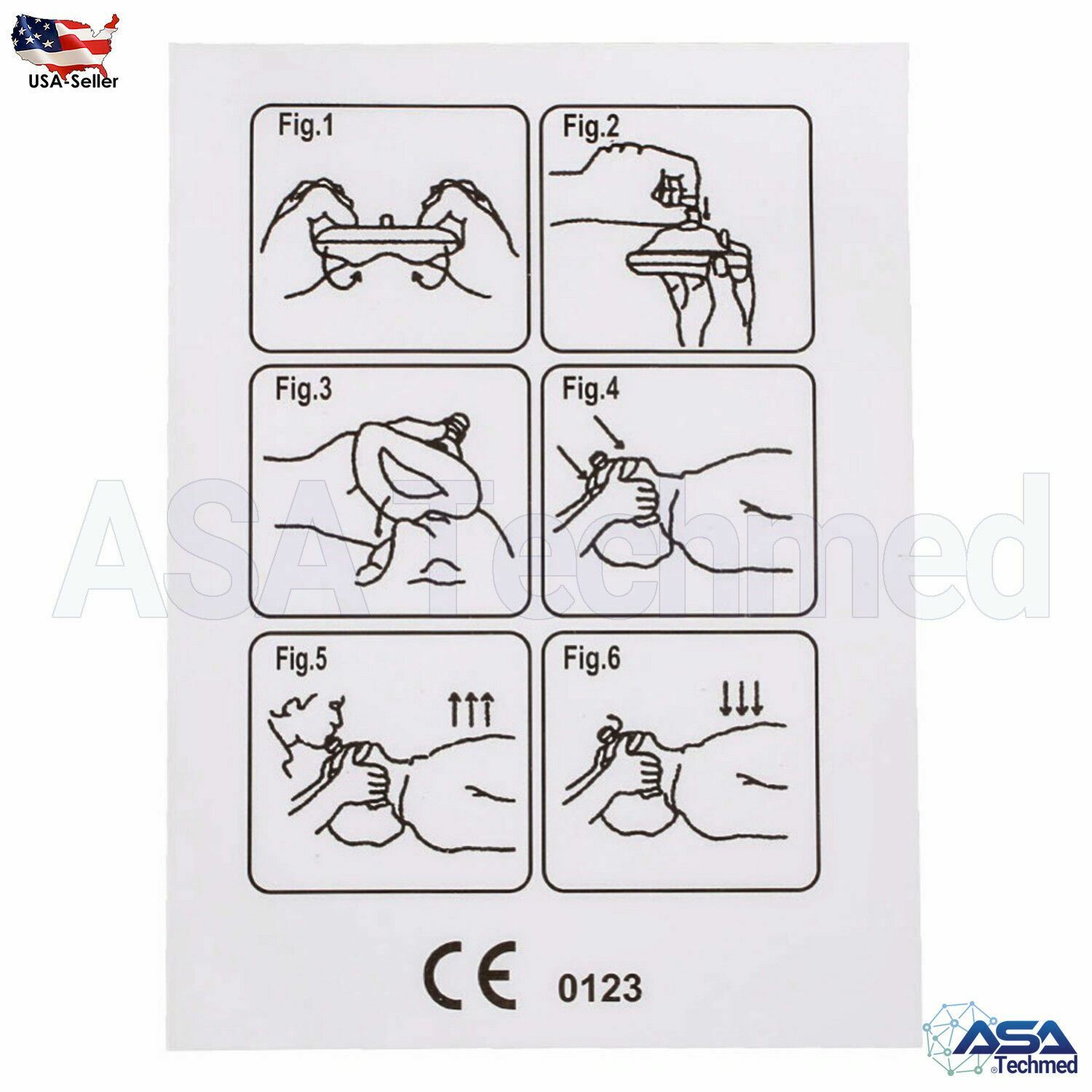 5 Pocket CPR mask in Hard Case - Mask w/O2 with Gloves