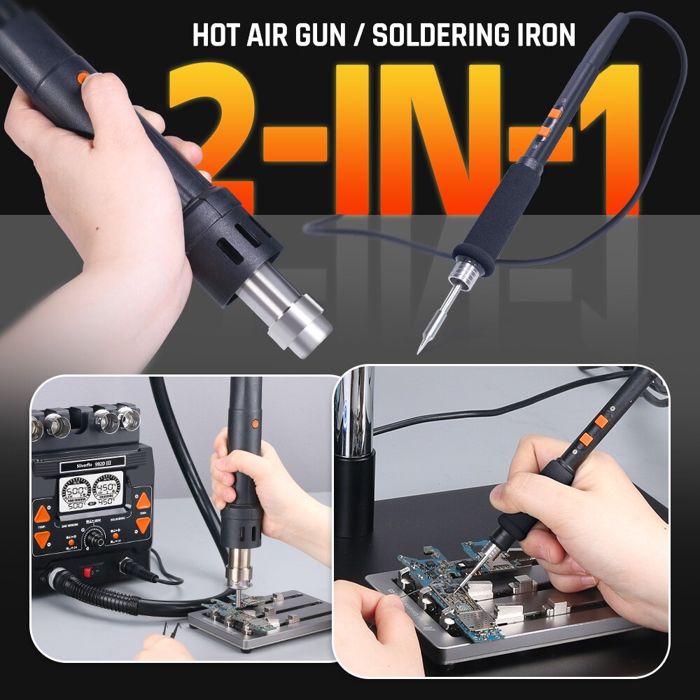 High-Precision 245 Desoldering Station 2-in-1 Hot Air Rework Soldering station