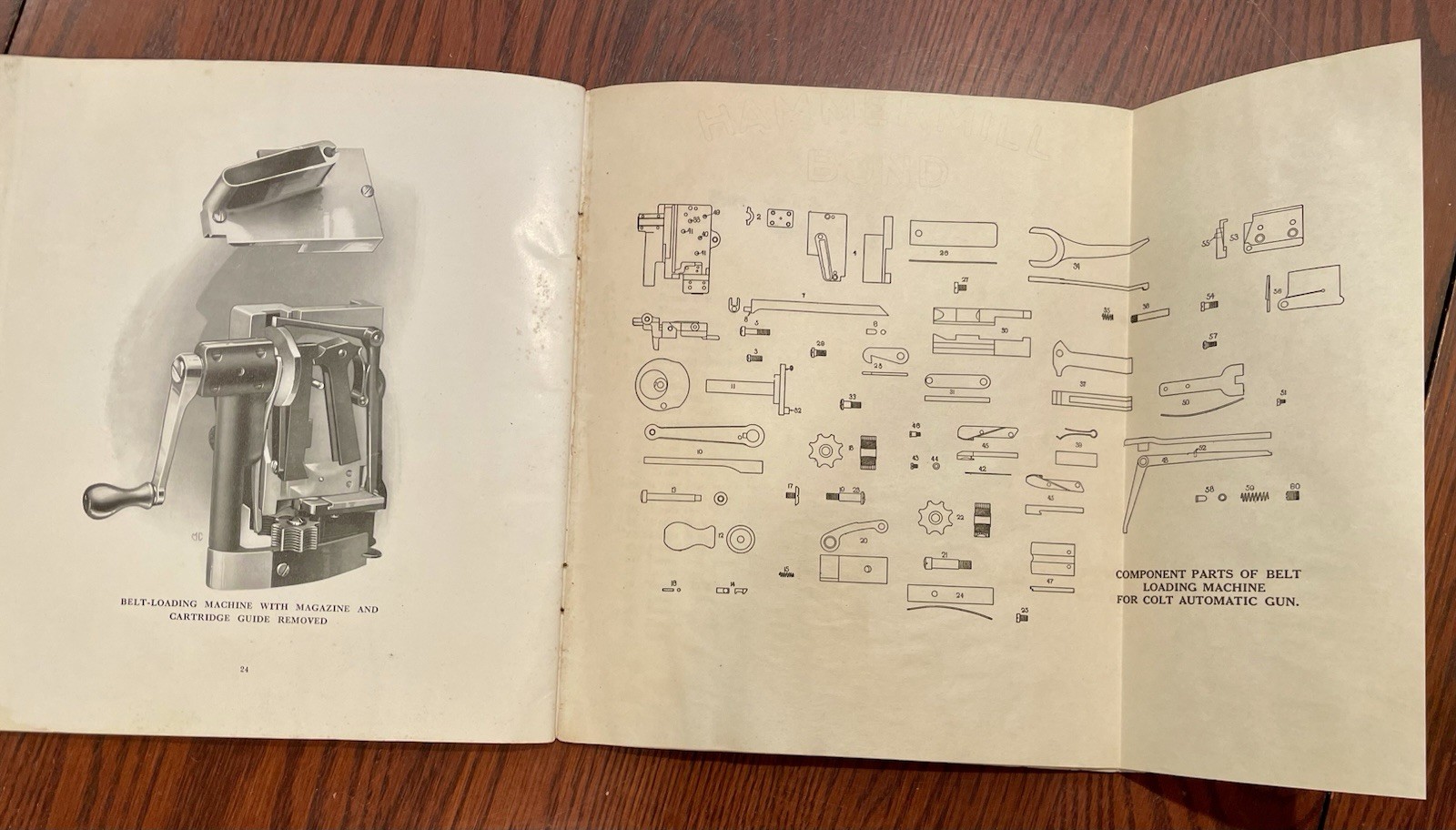 RARE~Antique~COLT’s AUTOMATIC (MACHINE) GUN MODEL 1914 MANUAL WW1~ORIGINAL!!