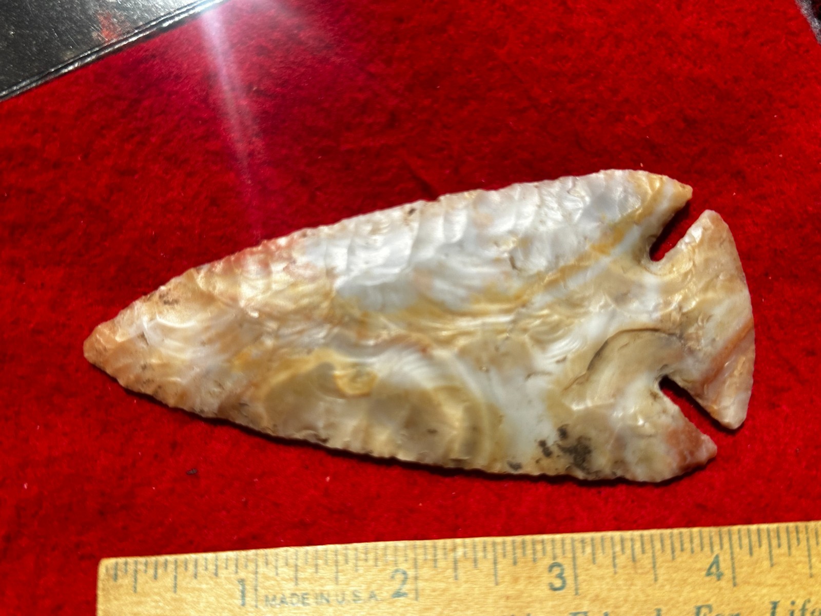 4 1/2" Flintridge Dovetail Point, Indian Artifacts, Hopewell, Arrowheads, Paleo