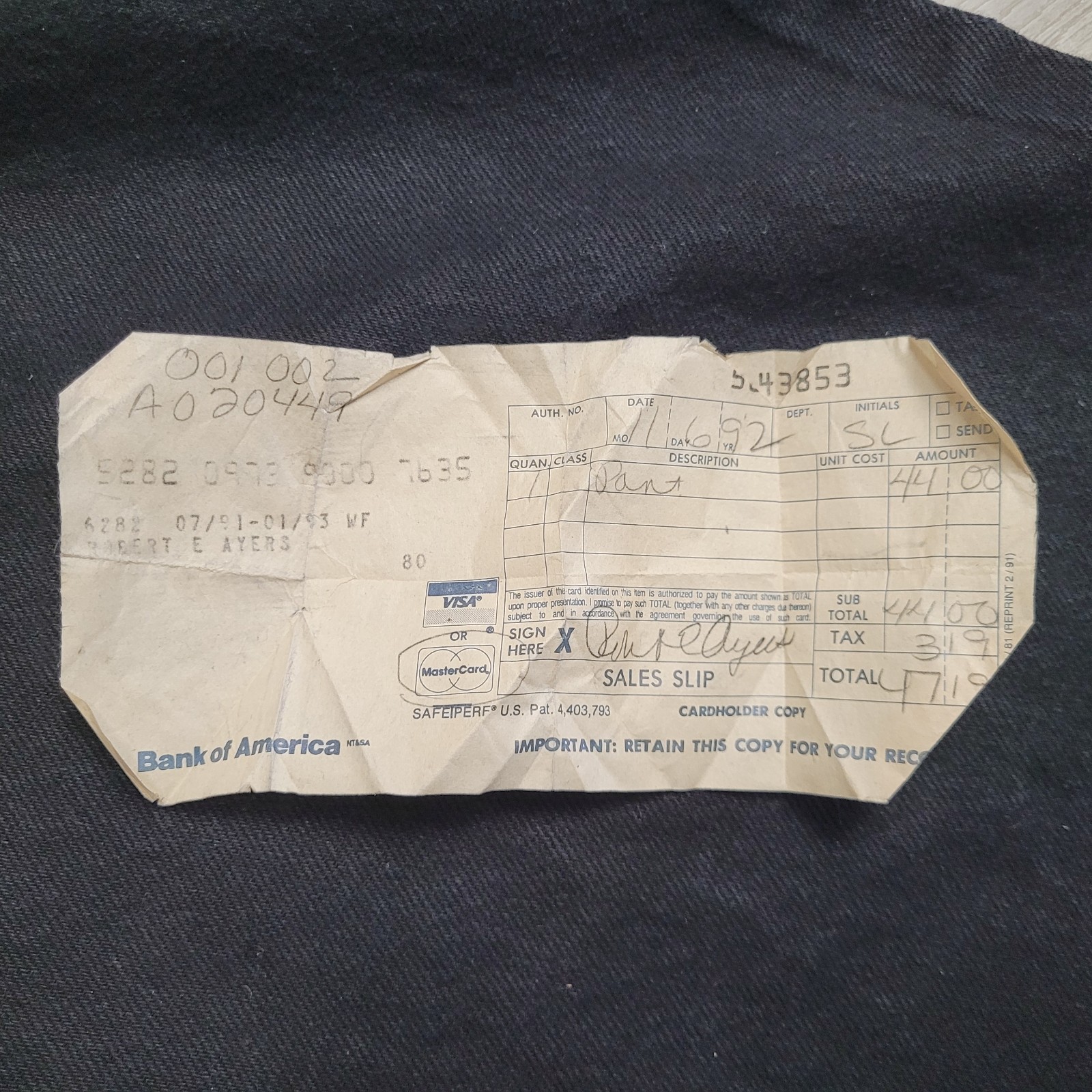 VTG Wah Maker Frontier Clothing Pants Mens 38 Black Denim Suspenders Button Fly