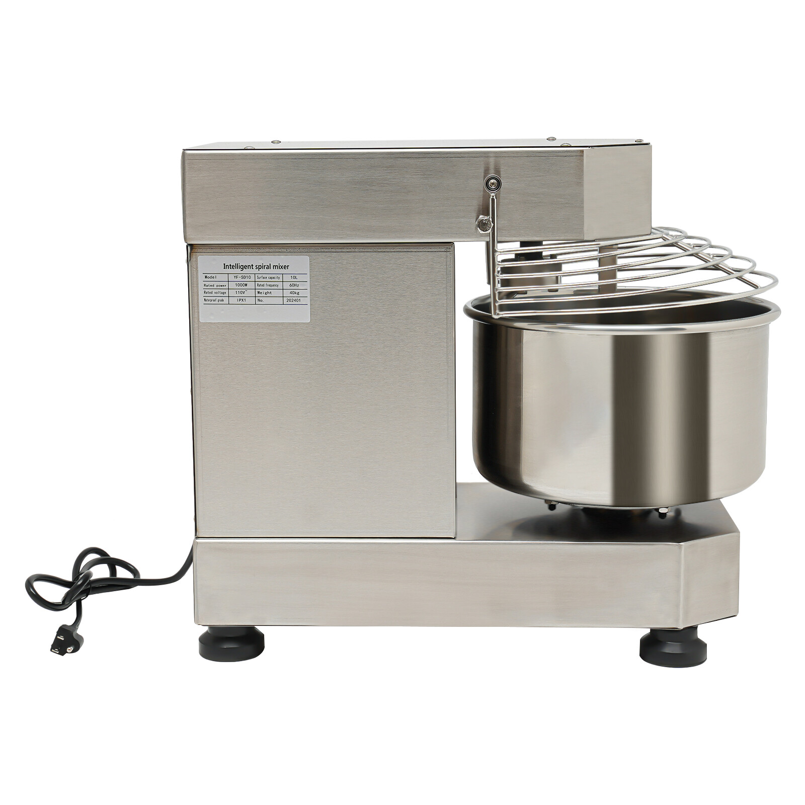 12Qt 2-Speed Commercial Food Mixer Electric Dough Mixer Pizza Bakery Mixer 750W