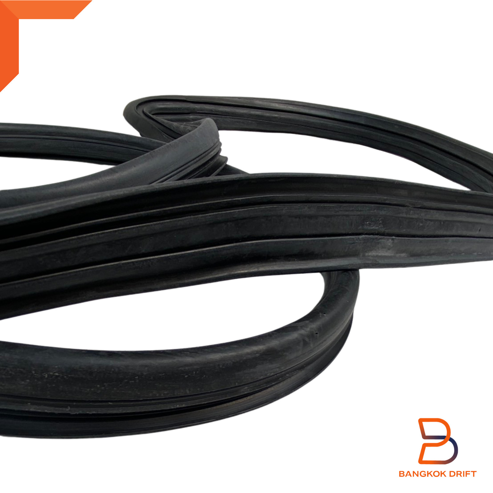 Front Window Gasket Rubber Seal Fit Toyota Pickup 89-96 w/ Moulding Slot Chrome