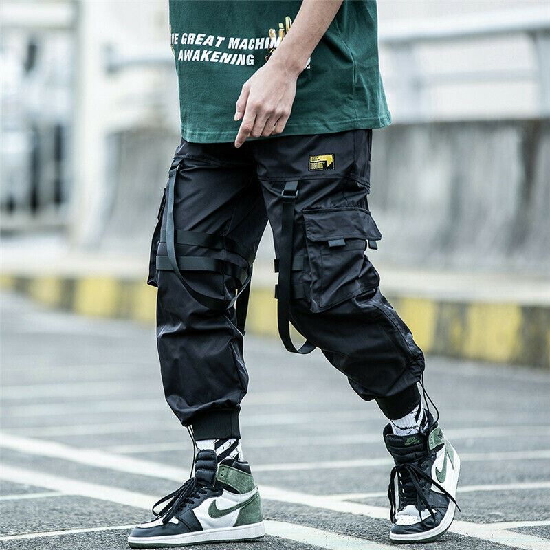 Niepce Kaisha Cargo Jogger Asian Japanese Streetwear Matte Black Pants