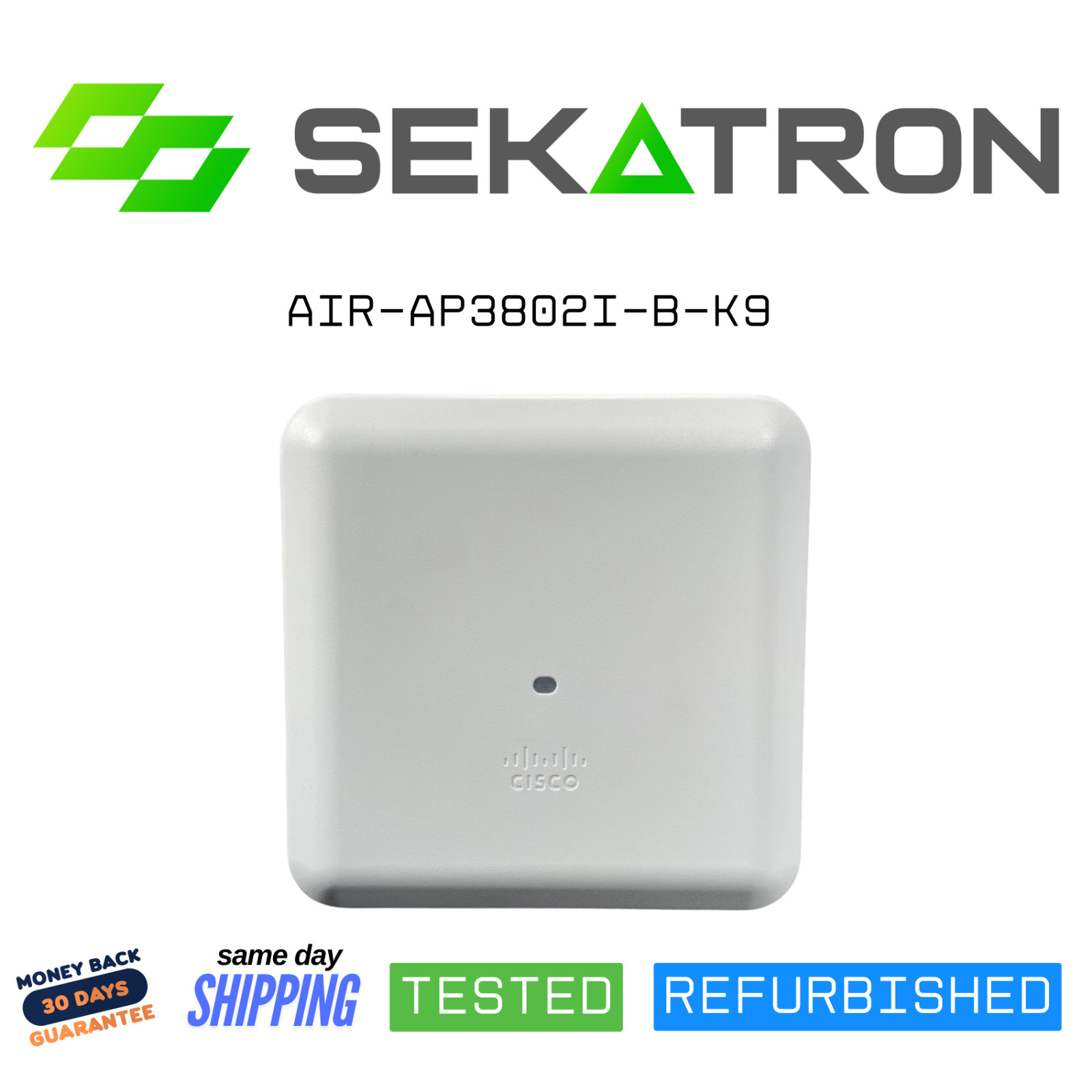 📶 Cisco AIR-AP3802I-B-K9 • Dual-Band 802.11ac Wave 2 Access Point • Tested ✅