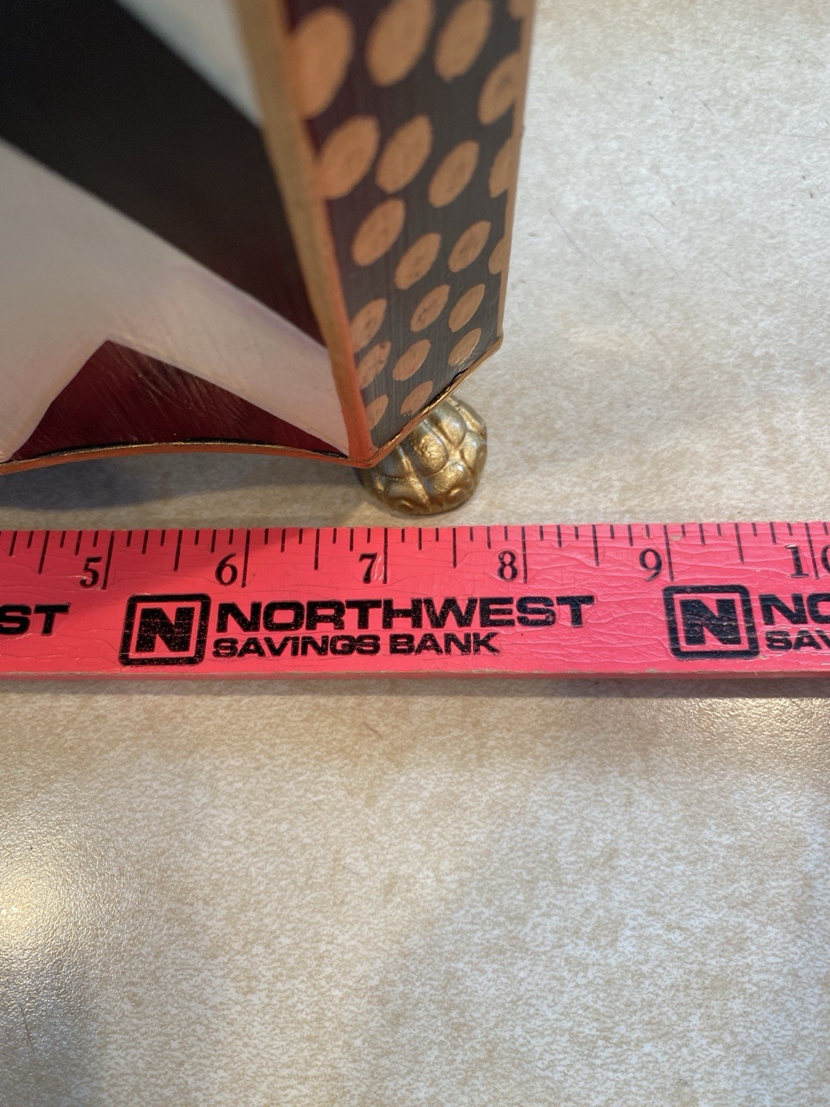 Mackenzie Childs Zig Zag Trash / Waste Basket