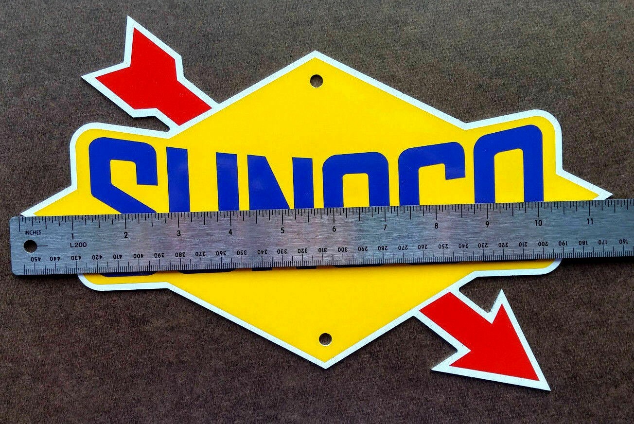 SUNOCO SIGN - Garage Decor - NASCAR - Racing Logo - Automobilia - Petrolania