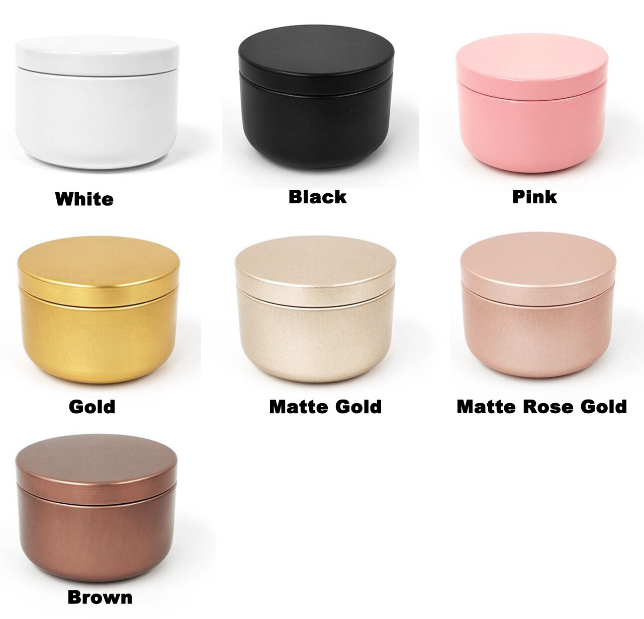 12pack Candle Tins 50ml DIY Candle Making Empty Round Storage Tea Container Jars
