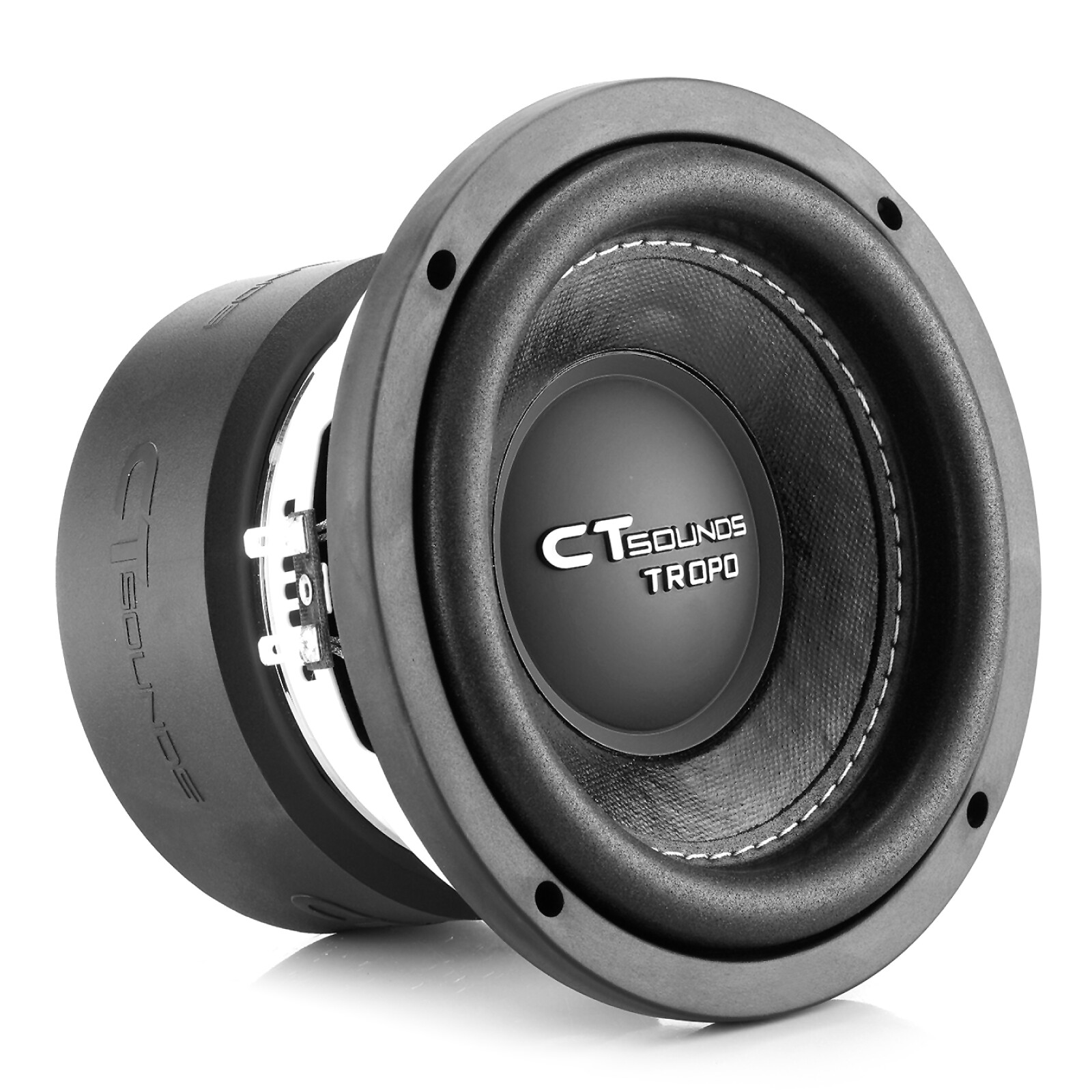 CT Sounds TROPO-6.5-D4 400 Watt Max Power 6.5 Inch Car Subwoofer - Dual 4 Ohm