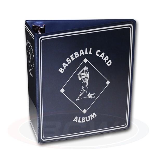 Lot of 4 BCW Blue Baseball Card Collection 3" D-Ring Albums binders books