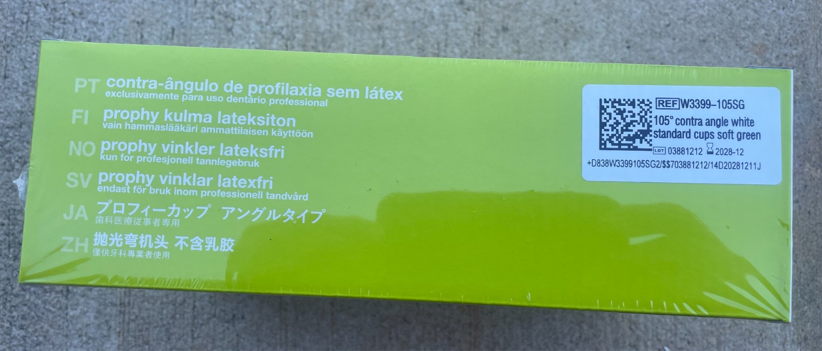 Premium Plus Prophy Angles Latex-Free Ribbed & Webbed Standard Soft Cup Box/100