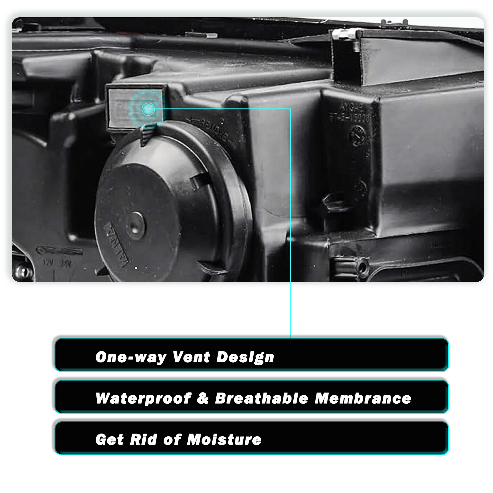 For 2011 2012 2013 2014 Ford Edge Halogen Model Headlight Driver & Passenger