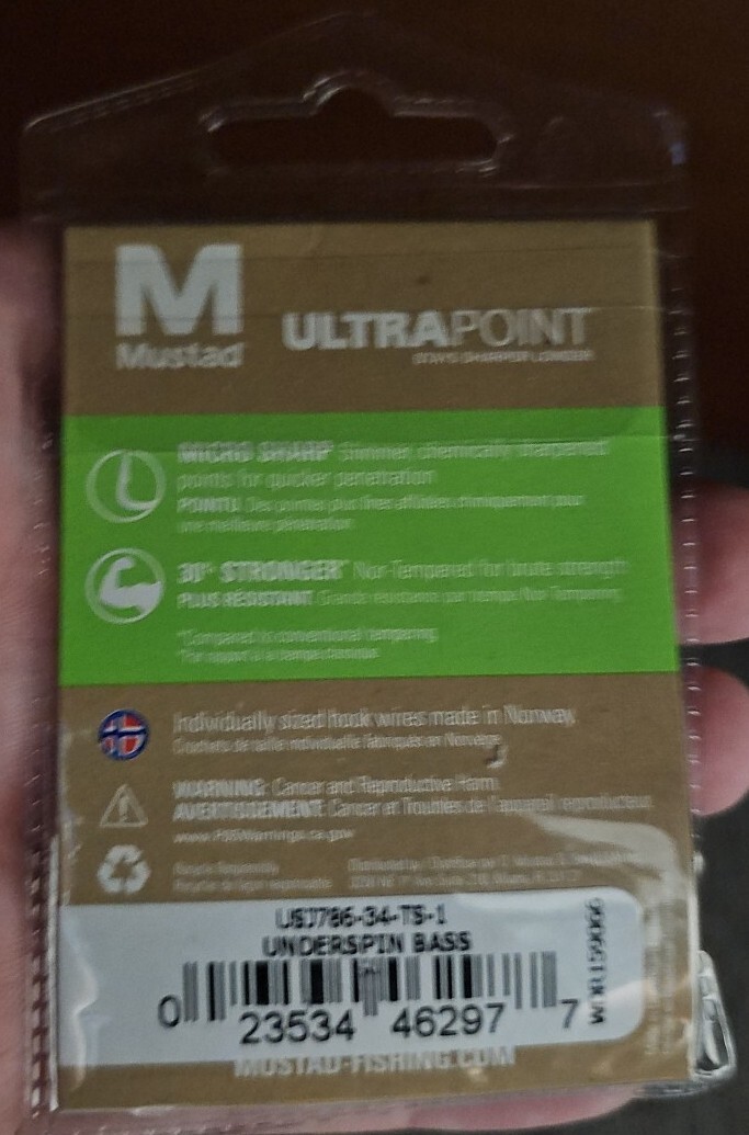 Mustad Underspin 3/4 Oz Tennesse Shad USJ786-34-TS-1