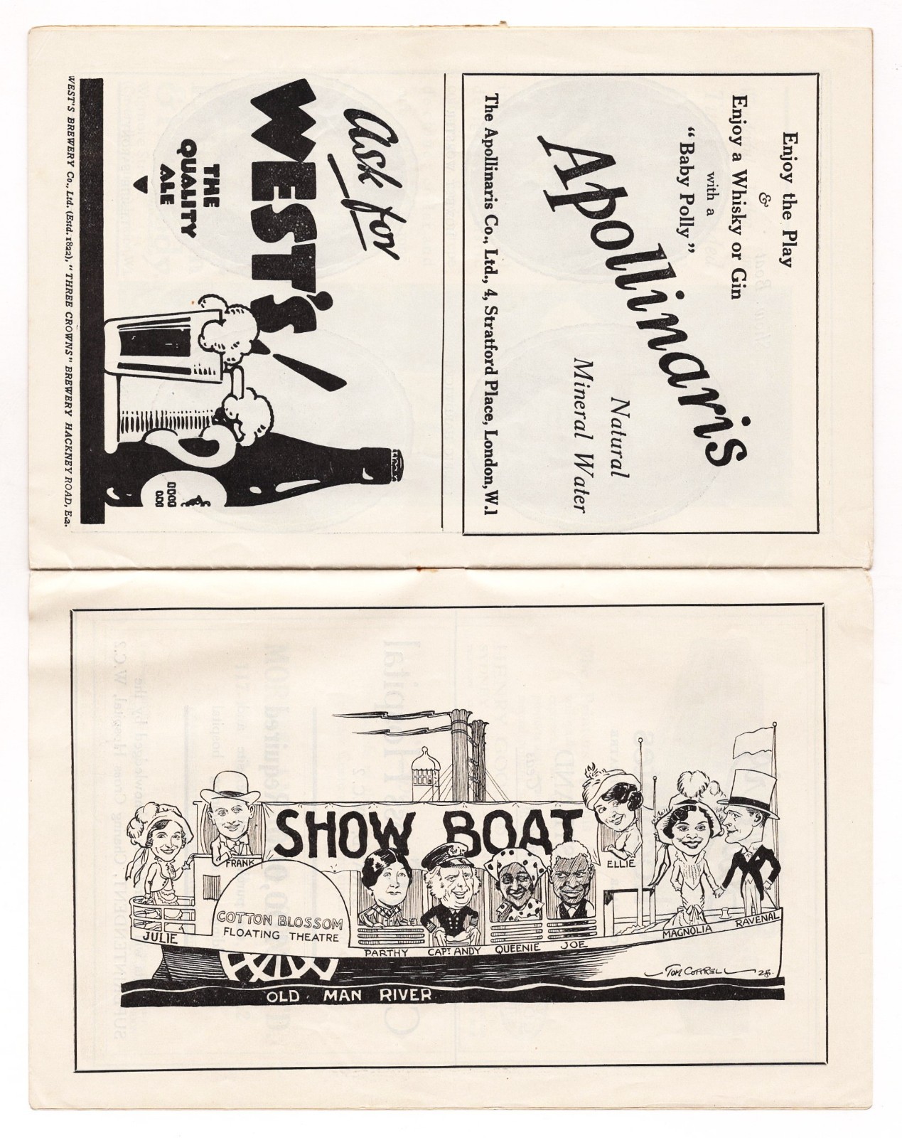 Paul Robeson "SHOW BOAT" Edith Day / Jerome Kern / May 1928 London Playbill