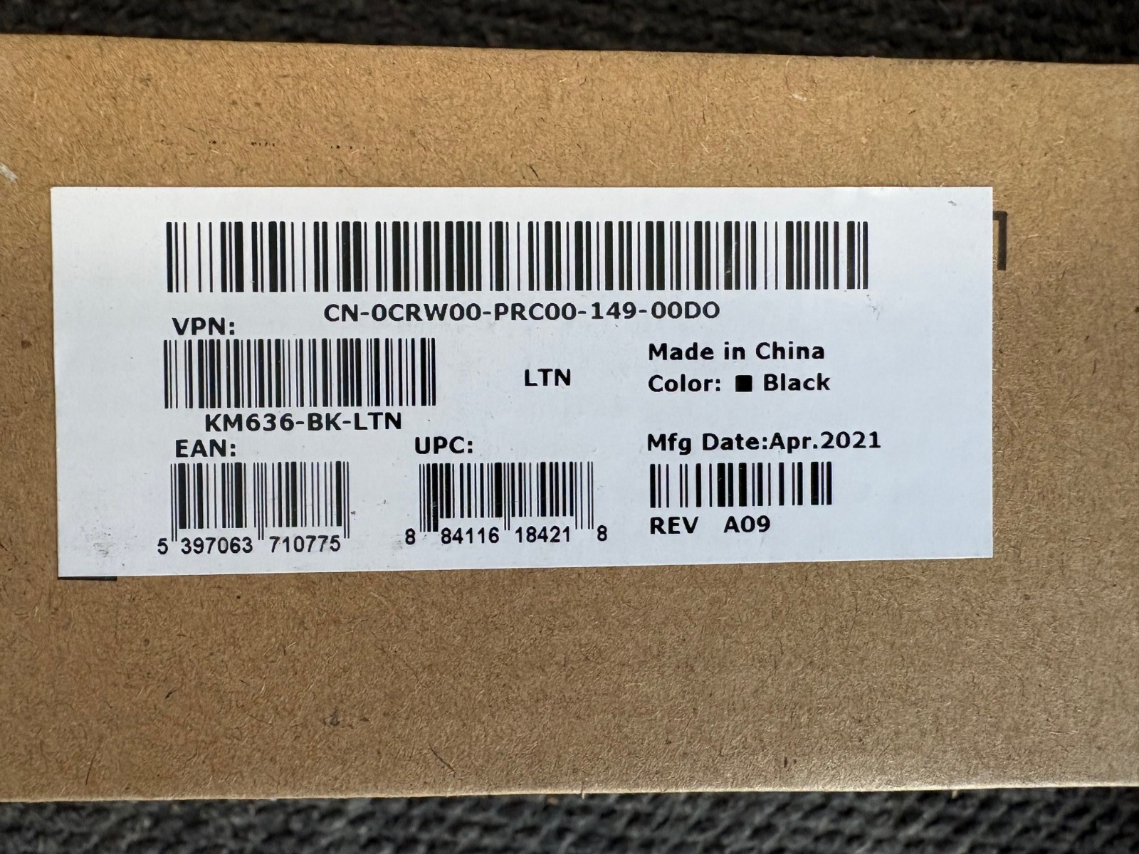 NEW - SEALED - Dell KM636-BK-LTN Wireless Keyboard & Mouse - LATIN LAYOUT