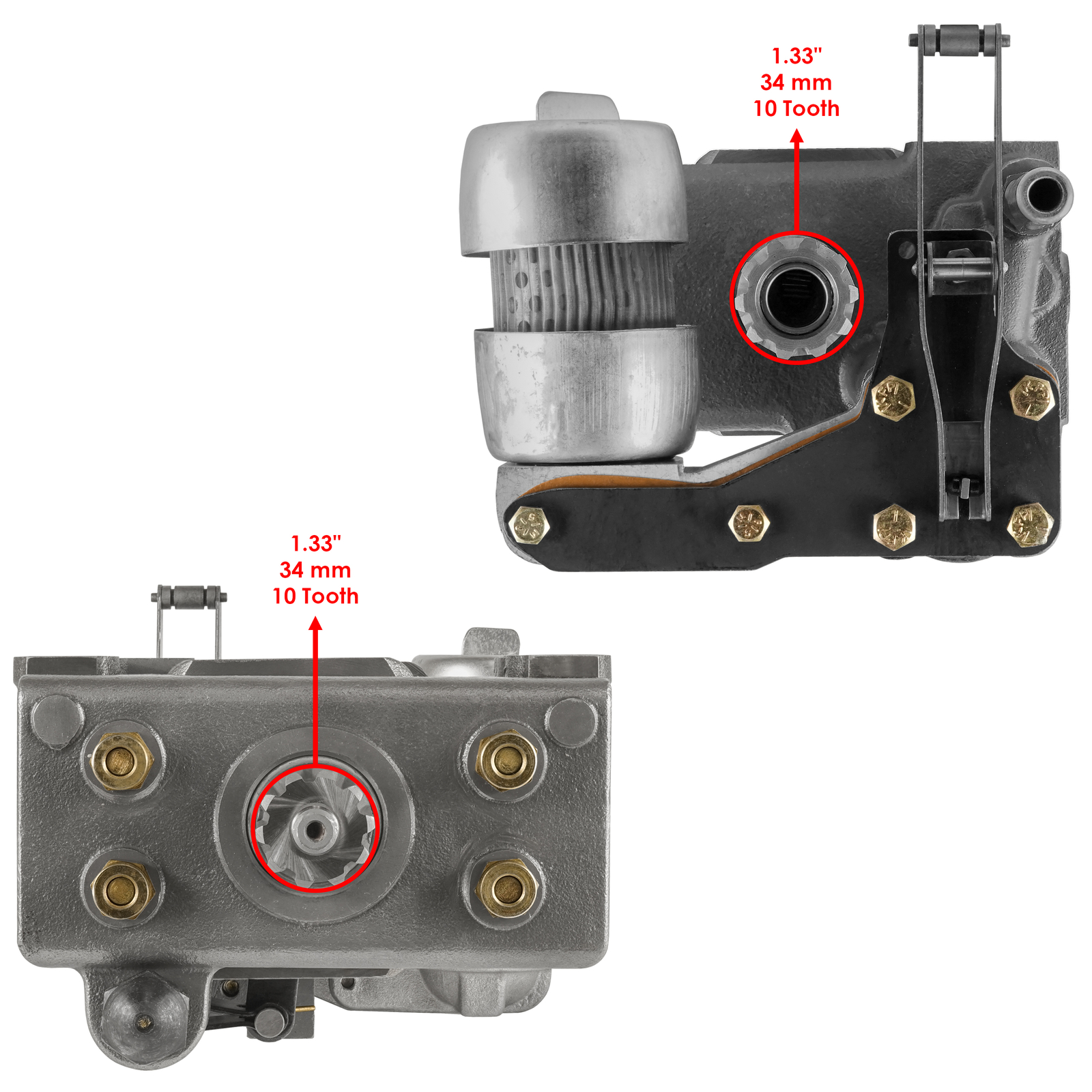 Hydraulic Lift Pump Fits Massey Ferguson 135 150 165 175 180 519343M96 899205M91