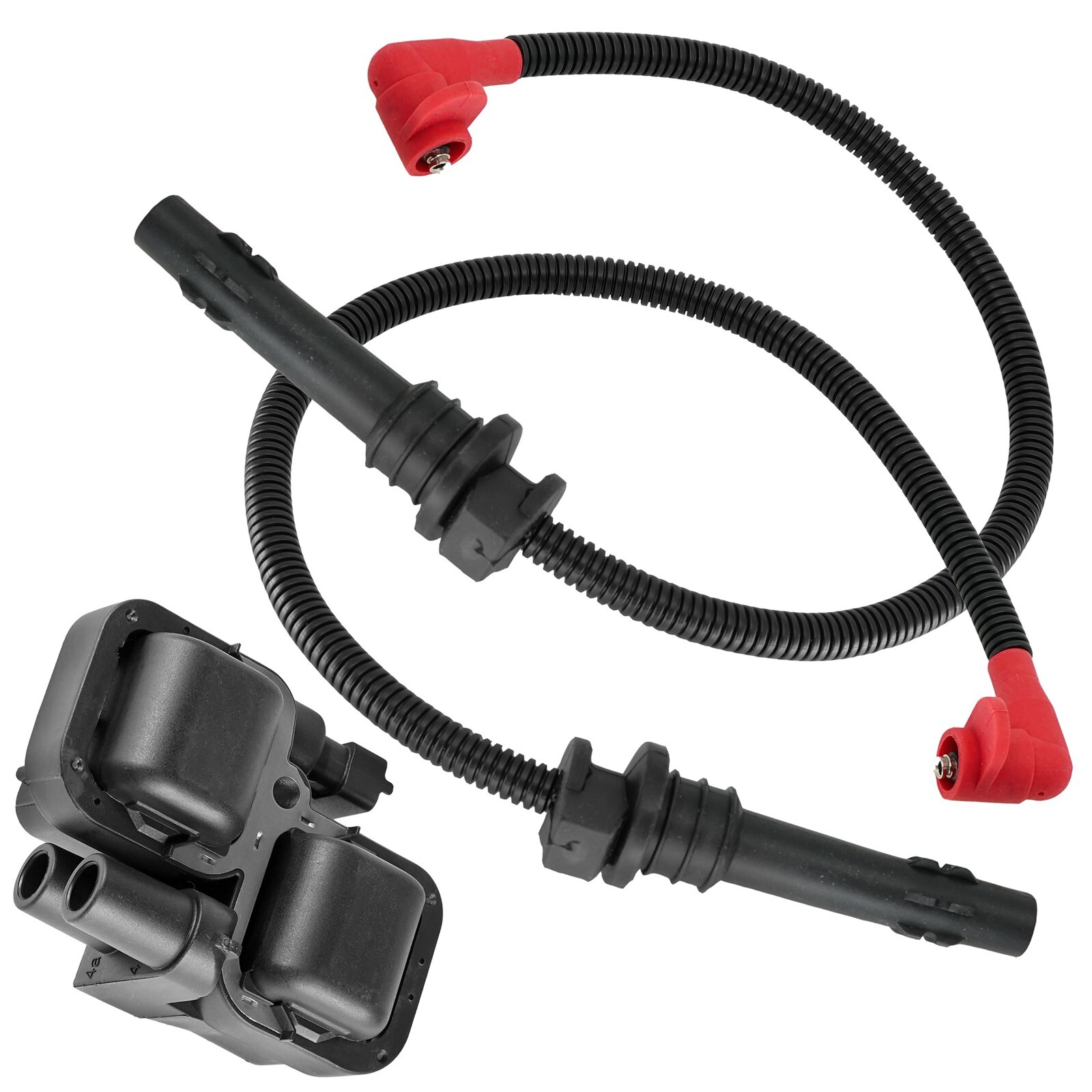 Ignition Coil with Spark Plug Wires for Polaris Ranger Crew 900 2014-2019