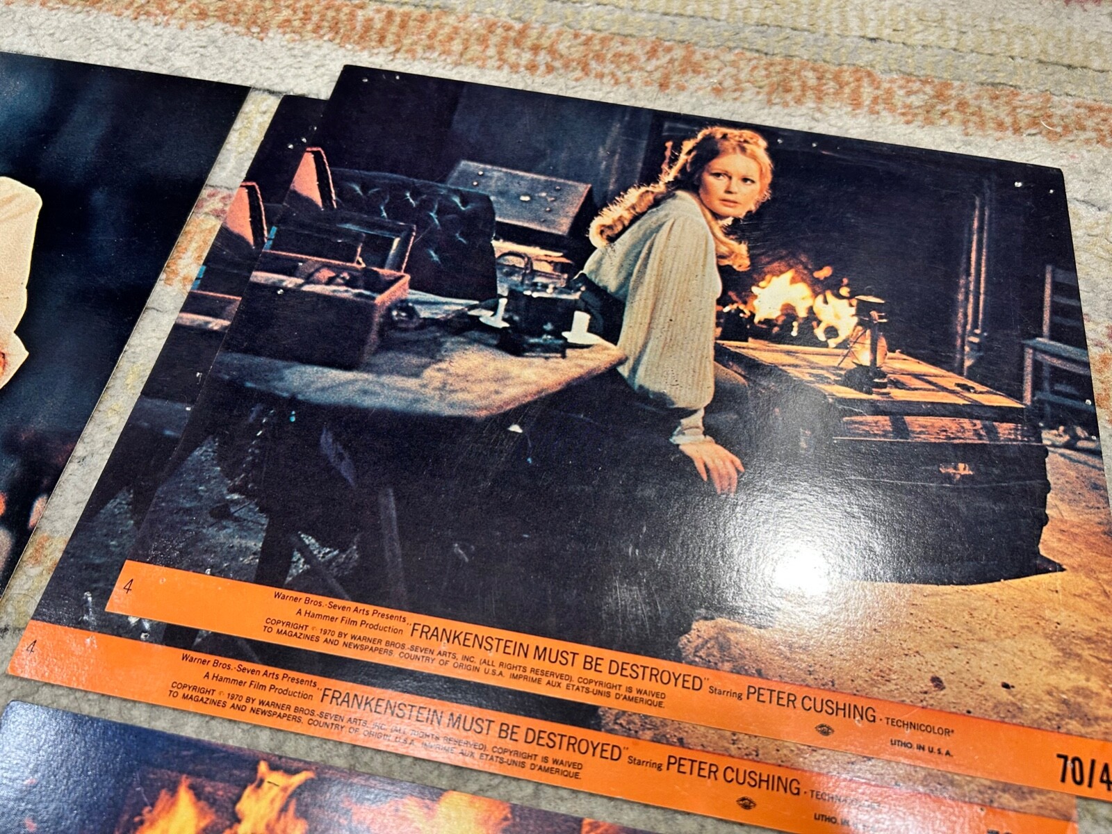 1970 Frankenstein Must Be Destroyed - 8x10 Lobby Card Set - Peter Cushing