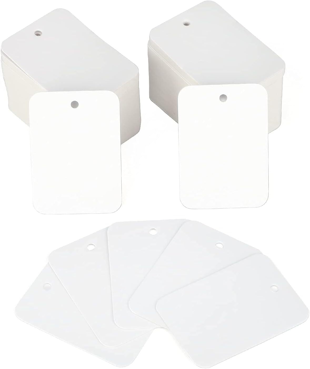 1000Pcs Price Tags, White Clothing Tags for Retail, Small Kraft Paper Tags for L