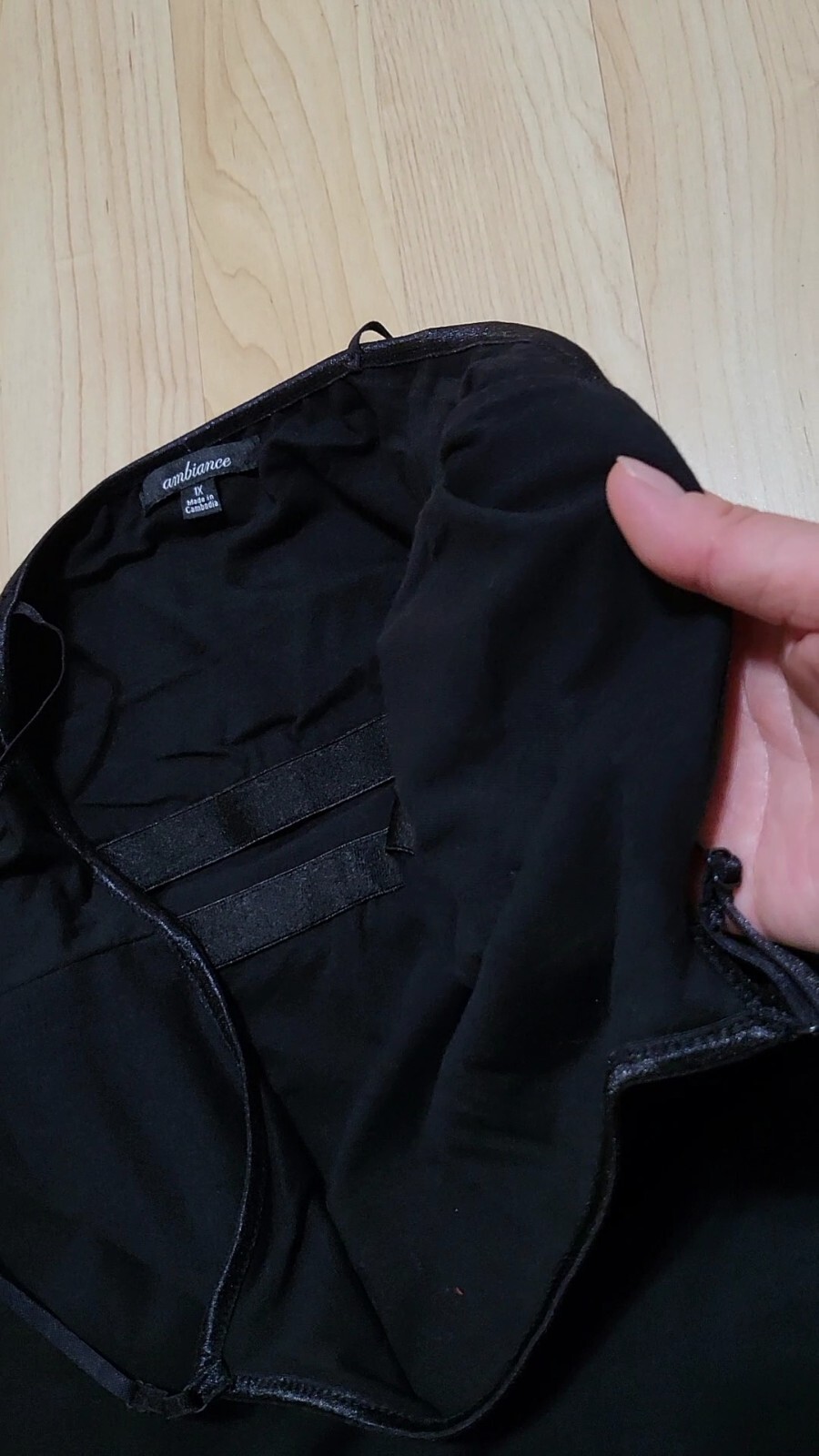 (Ambiance Apparel) Bra-Strap Camisole with Built in Shelf Bra Plain Tank Top