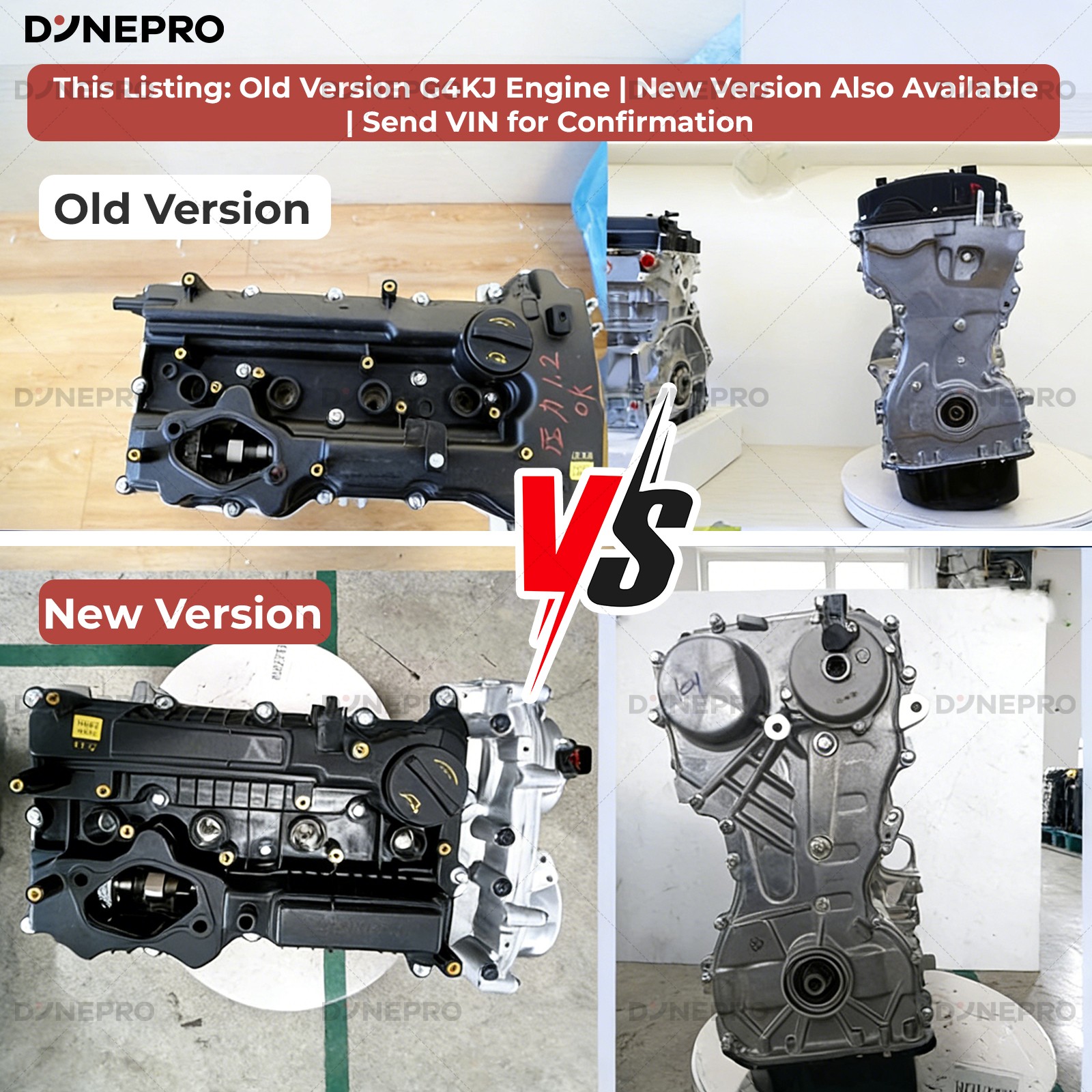 G4KJ 2.4L GDi Long Block Engine Assembly For Hyundai Tucson Kia Sportage 2014-19