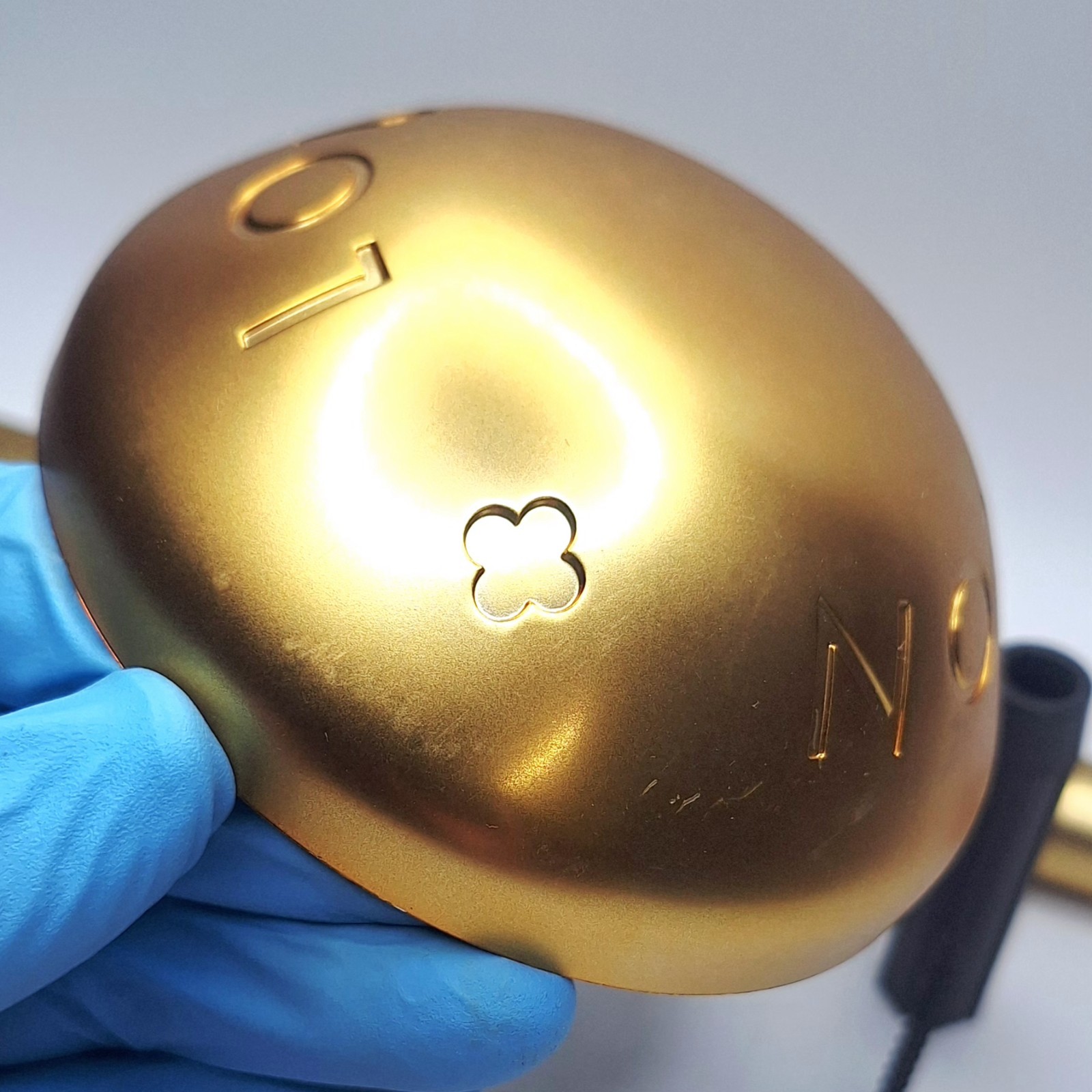 LOUIS VUITTON 2013 Store Window Display Rivet Stud LV Brushed Gold Plastic RARE