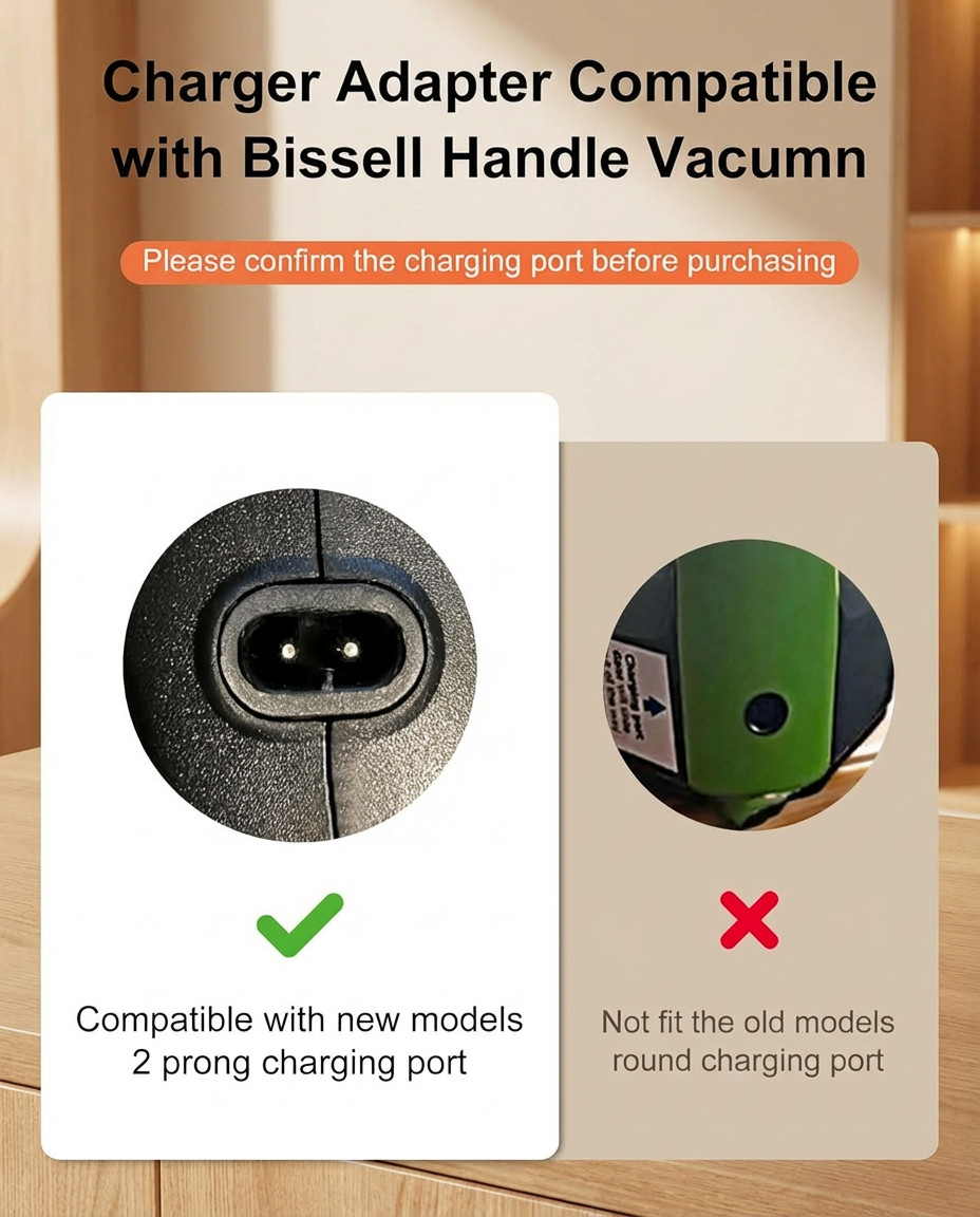 UL Charger for Bissell Pet Hair Eraser 2390 2390A 23903 2284W 14.4V Hand Vacuum