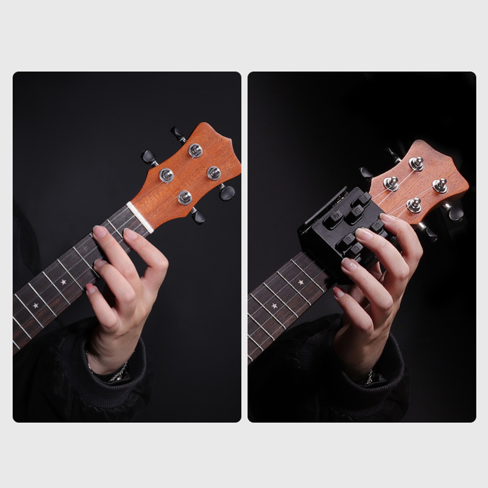 Guitar Chord Helper Ukulele Attachment Chord Presser Guitar Trainer 23-26 Inches