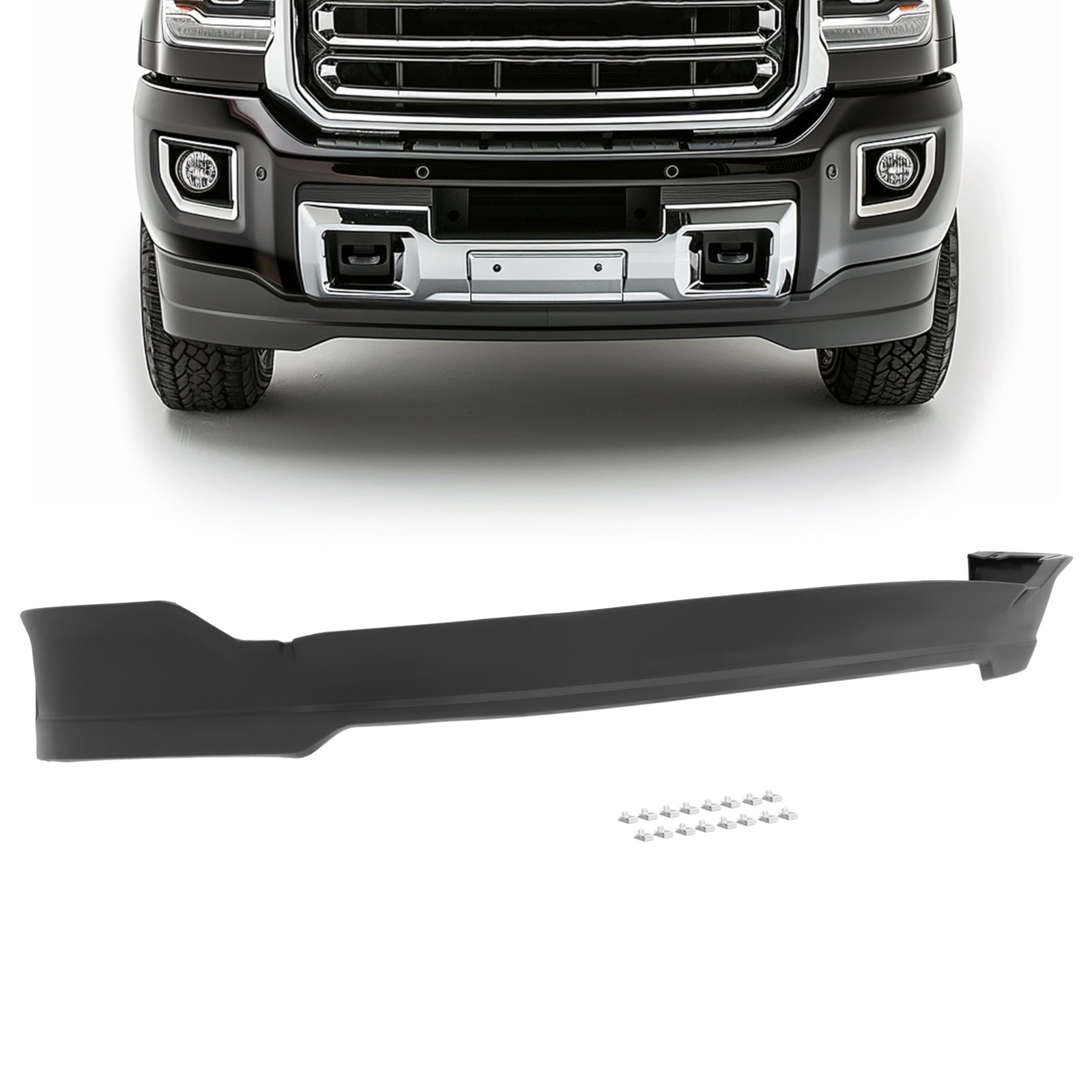 Front Lower Bumper Valance Compatible with 2015-2019 GMC Sierra 2500/3500 HD