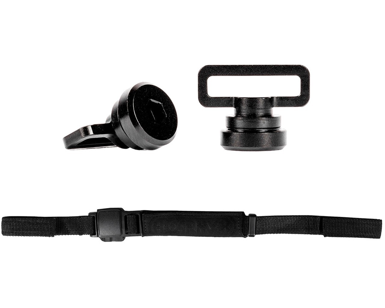 HK Army Proflex Aluminum Chin Strap Screw Set w/ Magtek Chin Strap Combo - Black