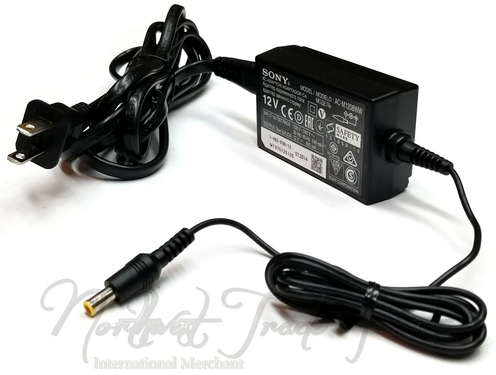 Genuine 12V AC Adapter for Sony Blu-Ray Disc DVD Player Power Supply Cord Cable