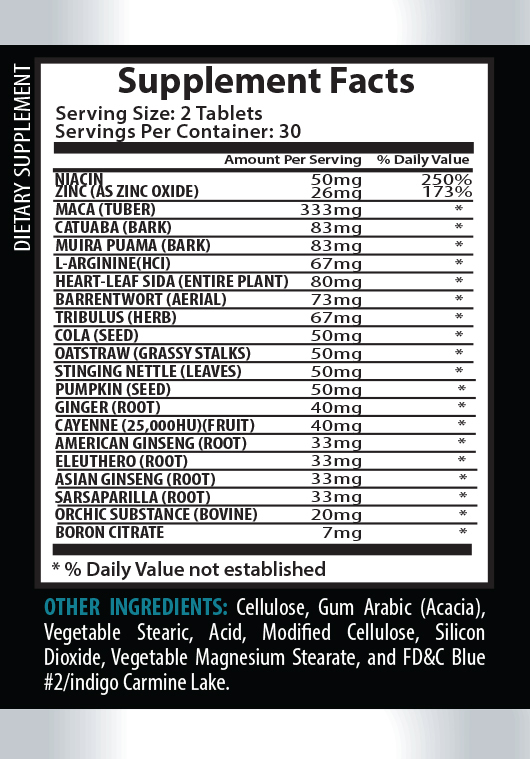 Brazilian catuaba - MACA PLUS 1300mg - energy booster natural - 2 Bottles