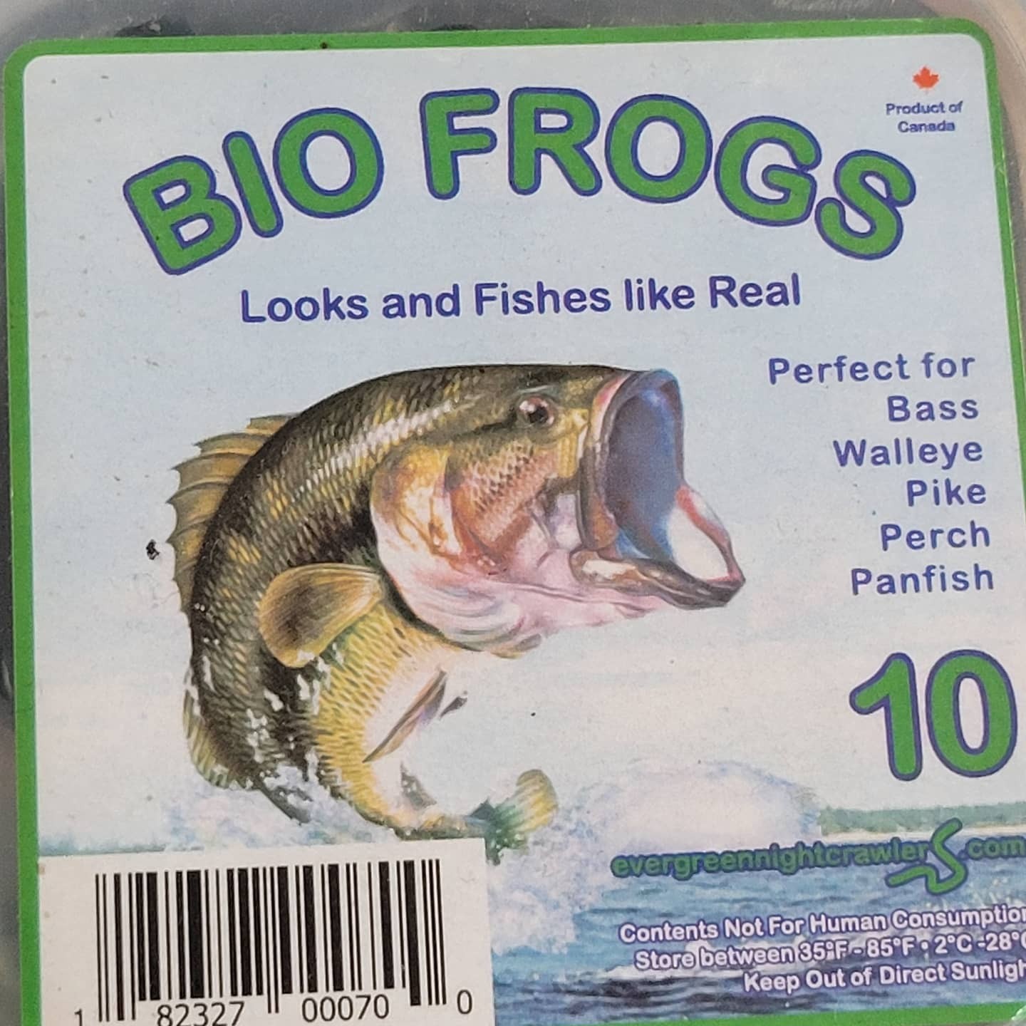 Bestbait Bio Frogs 3 Pack Looks and Fishes like real frogs