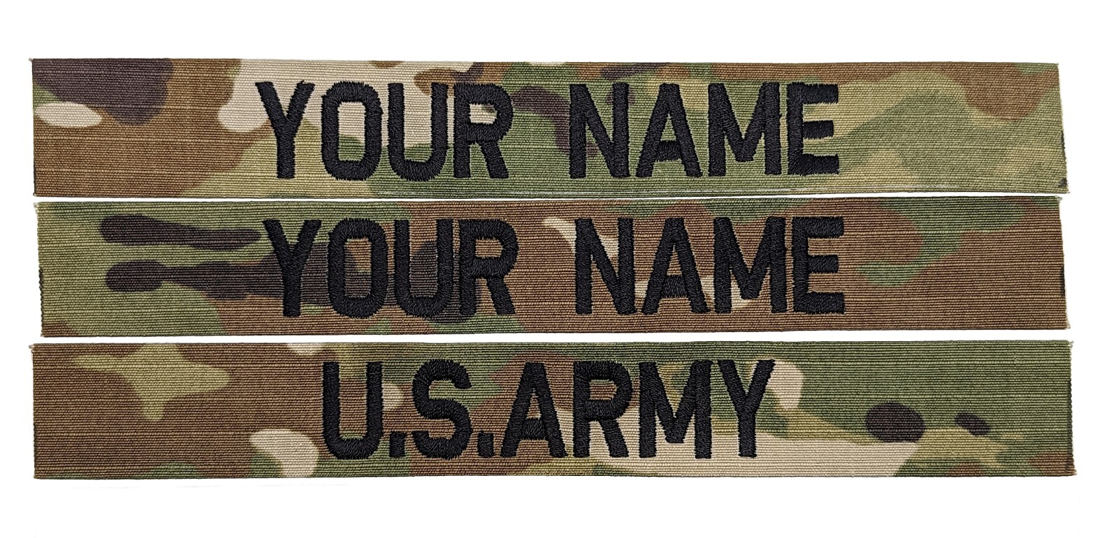 3 Piece OCP Multicam (Scorpion) ARMY Name Tapes **(SEW-ON)**