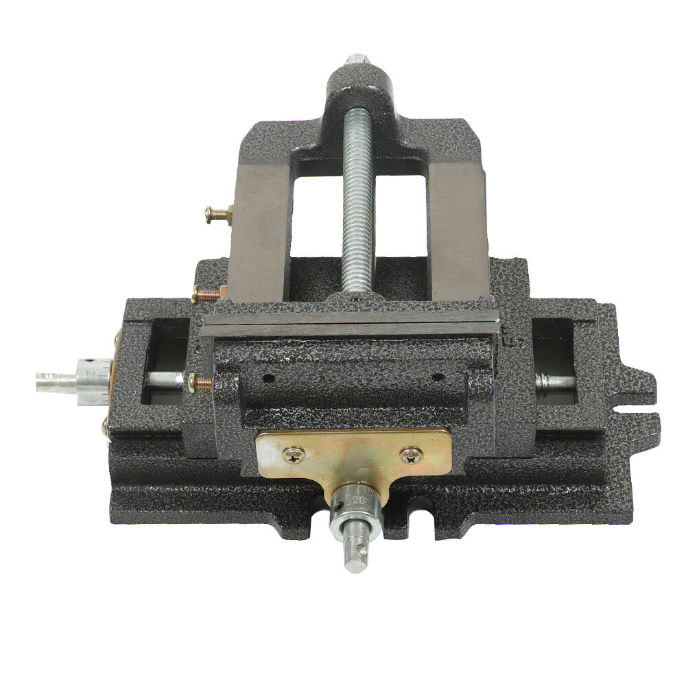 5" Cross Slide Vise Drill Press X-Y Clamp Heavy Duty Machine Metal 2 Way Black