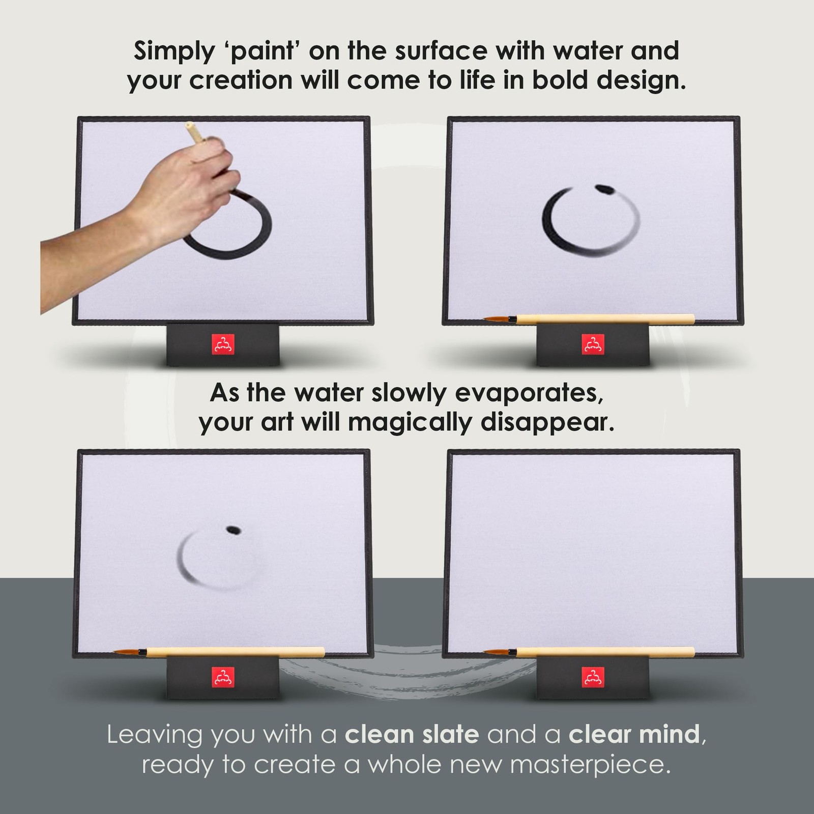 Buddha Board – The Original Water Painting Board for Mindfulness & Creativity –