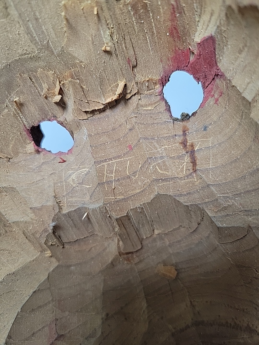 Vintage hand carved & painted wood devil mask Mexico?