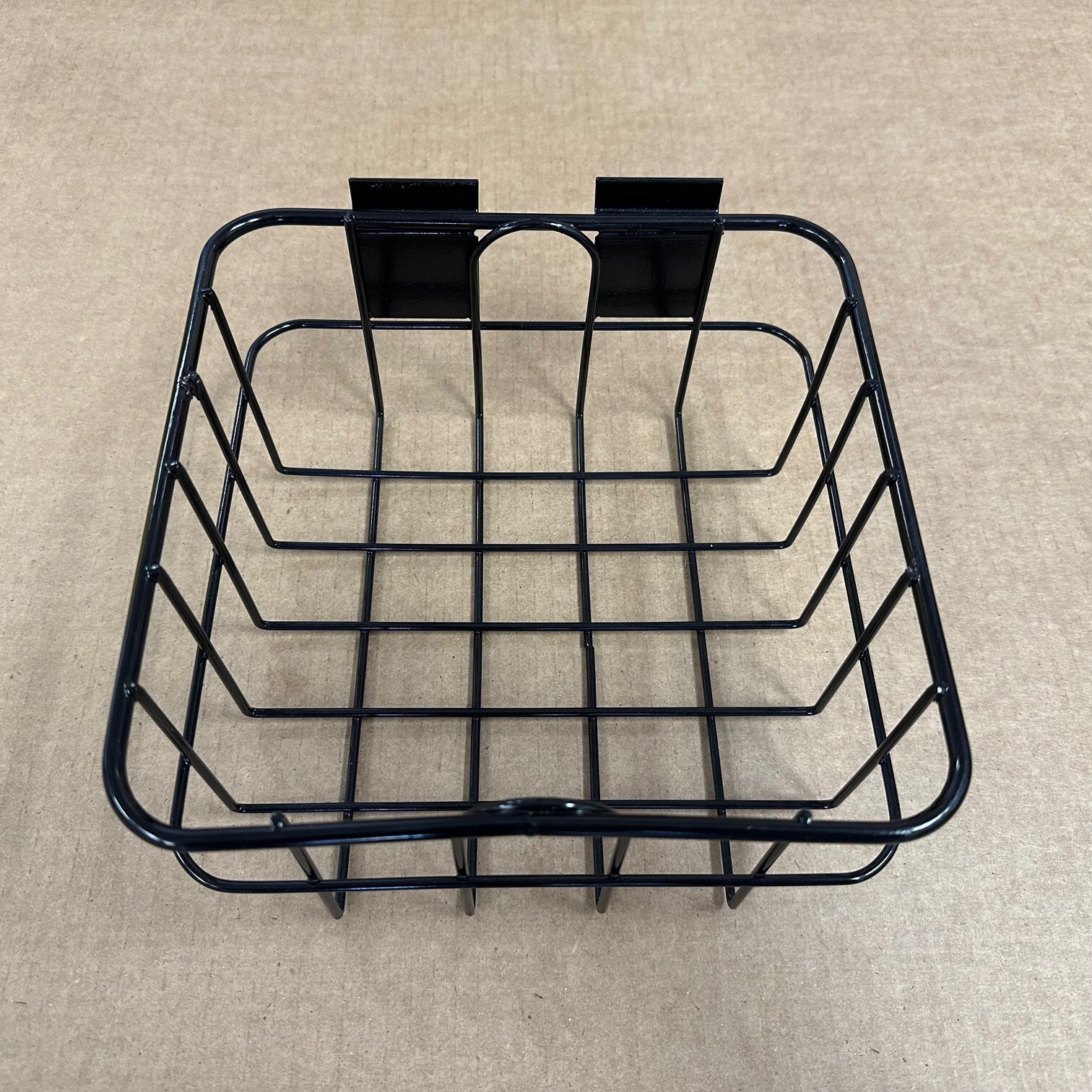 4 PACK! Assorted Heavy Duty Slatwall Baskets, Black Vinyl Coated Steel Storage