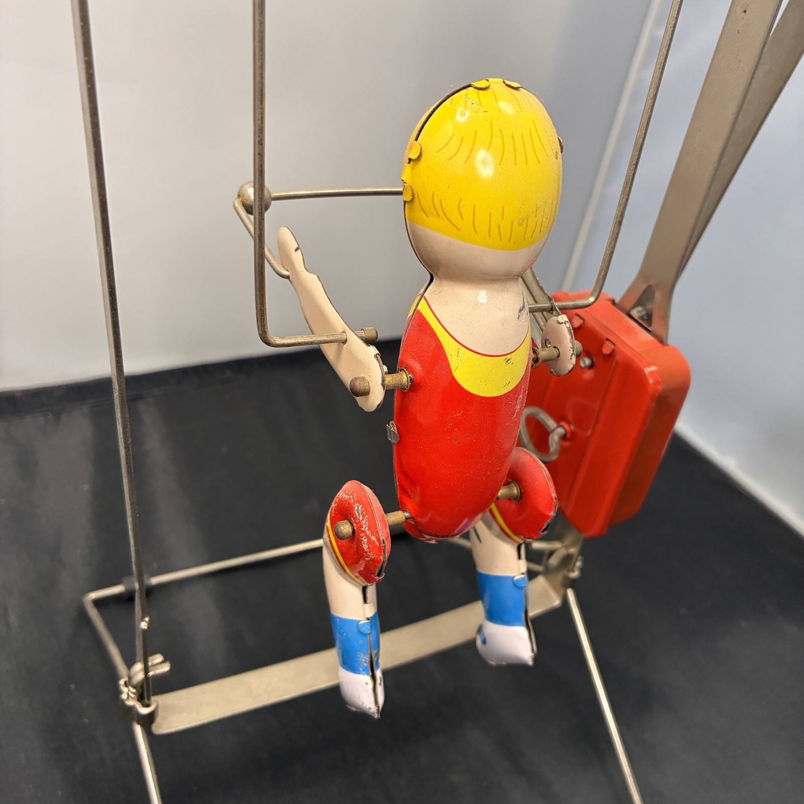 SCHYLLING TIN WIND UP TIK TAK ACROBOAT TOY