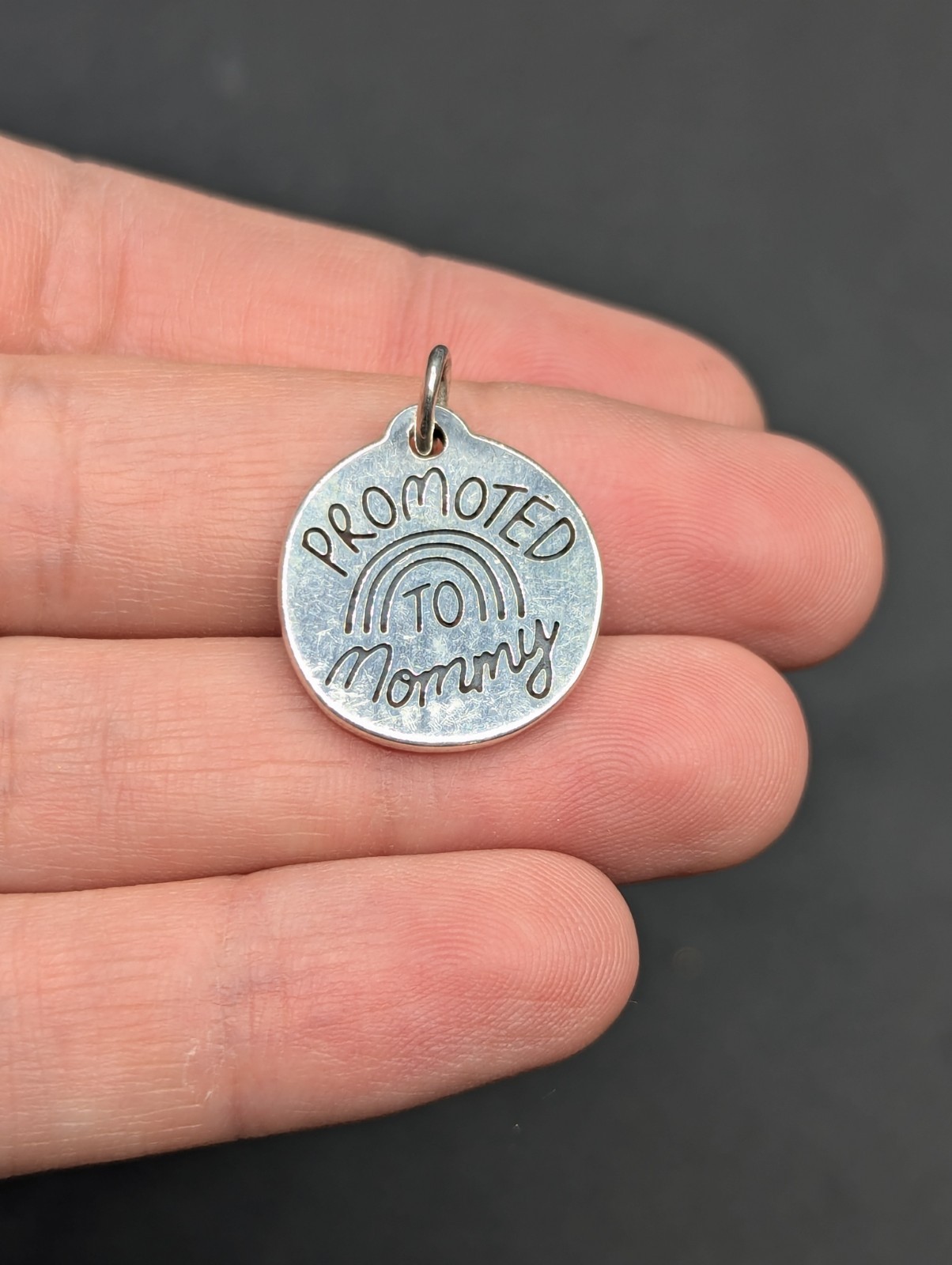 James Avery Promoted To Mommy Sterling Silver Charm Baby Reveal Shower Gift **