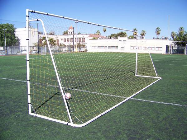 PASS 24x8 Ft. (2 NET) Regulation Size Steel Soccer Goal 2" Steel Frame.