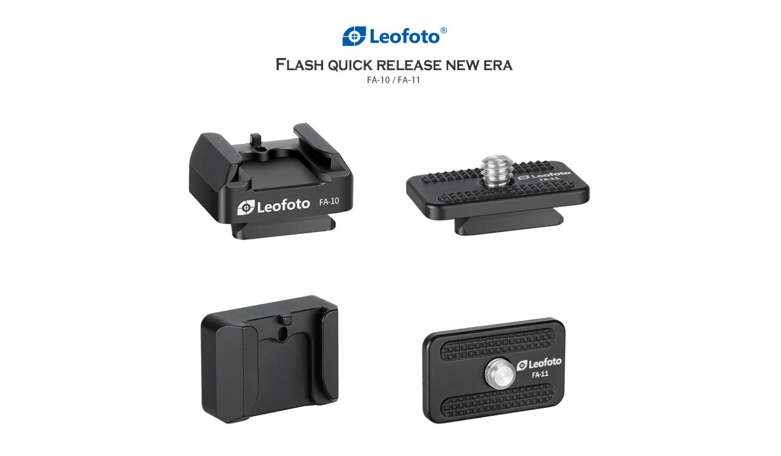 Leofoto FA-10 QR Plate for Cold Shoe and Hot Shoe Adapter