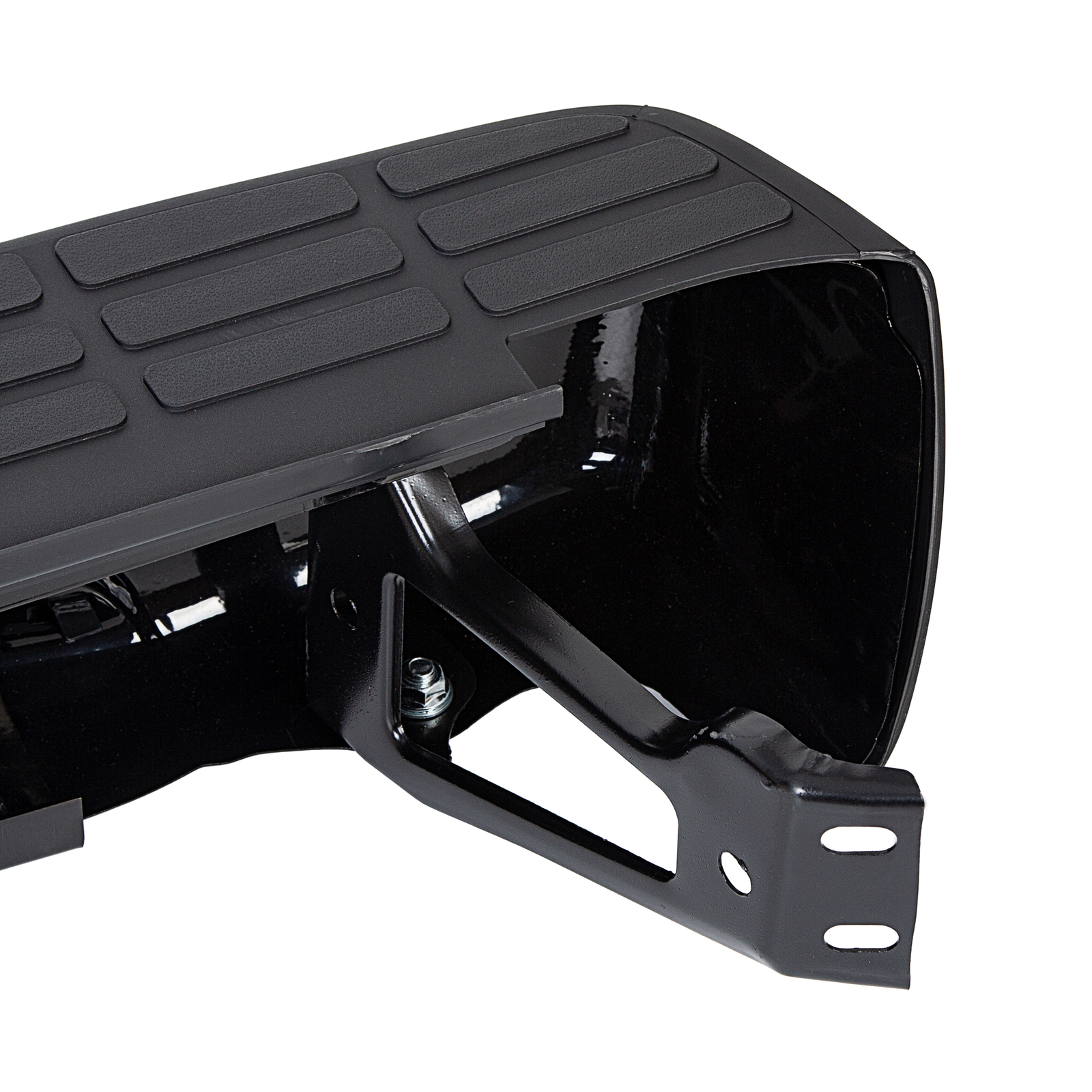 Black Rear Step Bumper Face Bar For Chevy Silverado GMC Sierra 1500 2500 99-07