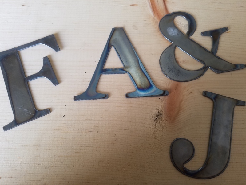 12'' Tall Metal Letters A-Z and Numbers 0-9 FREE SHIPPING