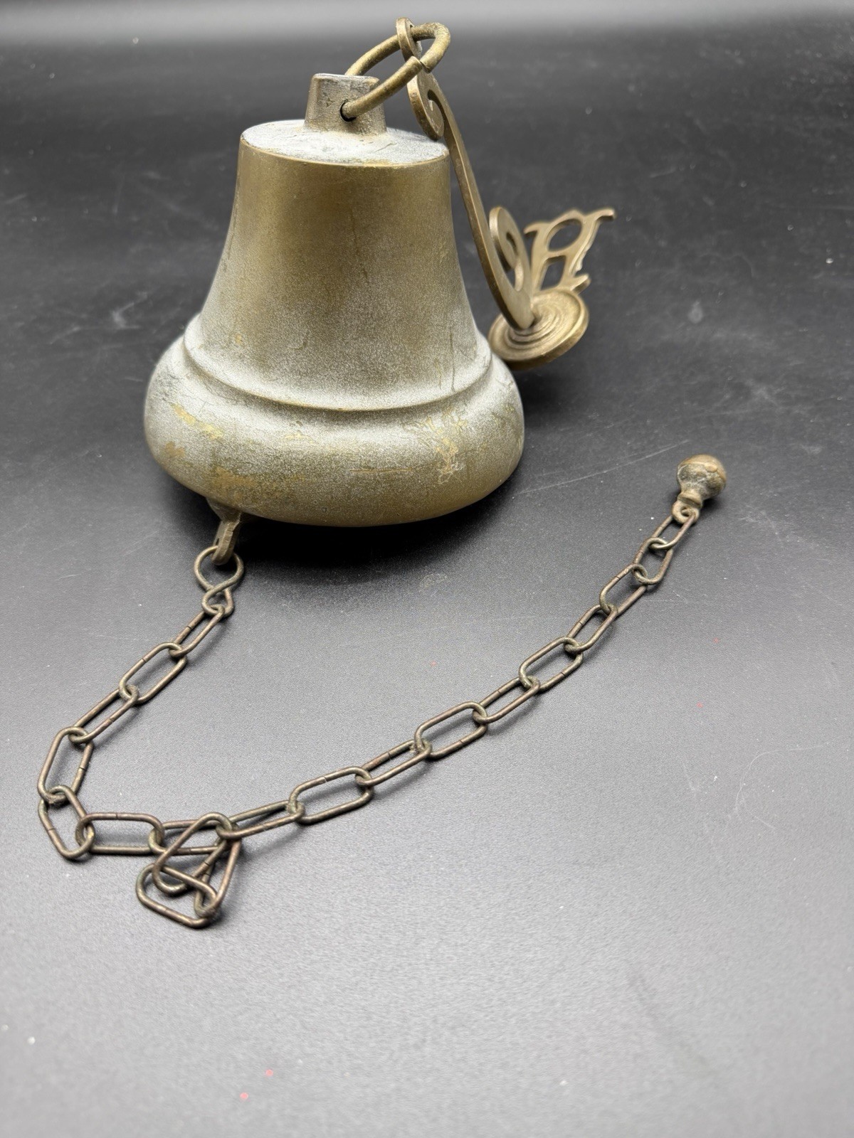 Vintage Wall Mount Hanging Bell Solid Brass