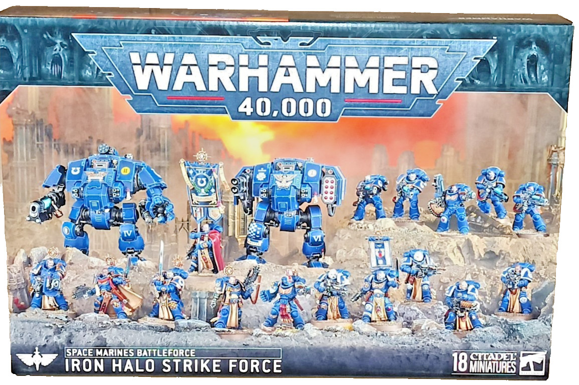 ⚔️WARHAMMER 40K - IRON HALO STRIKE FORCE - SPACE MARINES BATTLEFORCE - NIB⚔️