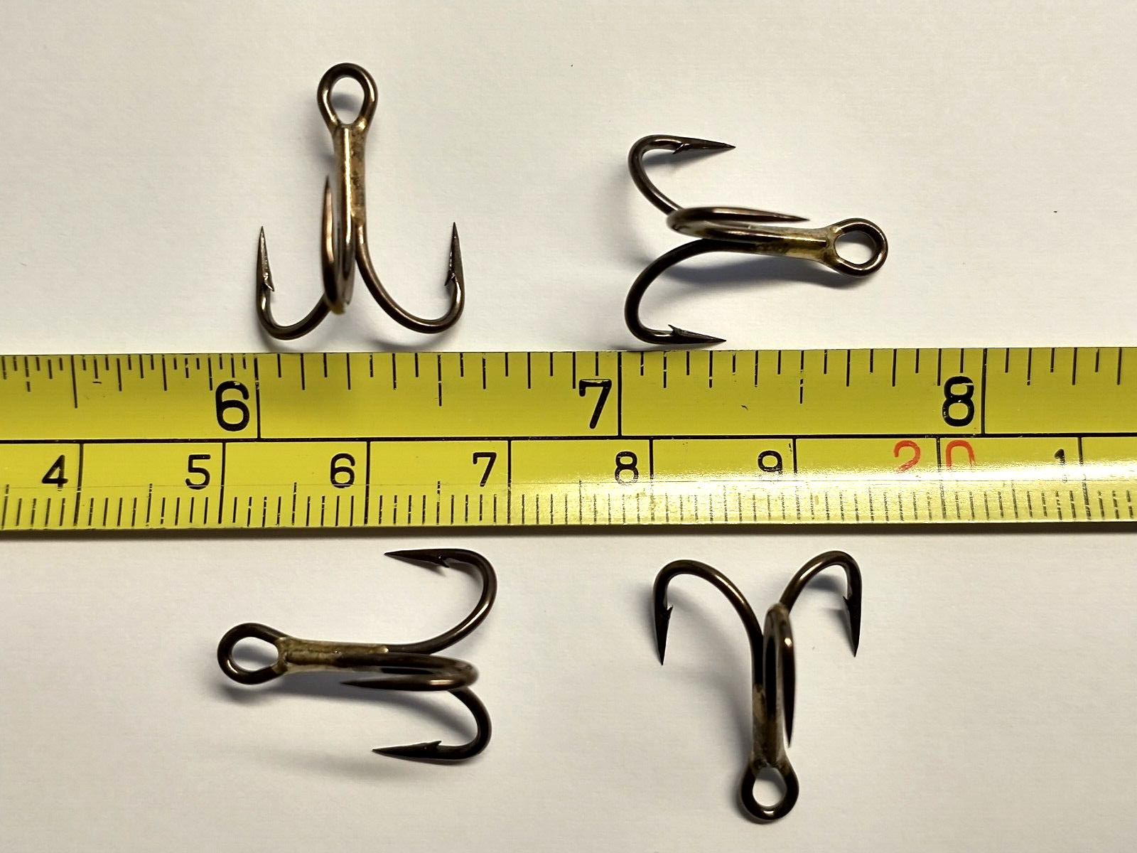 (100) VMC 4X OSHAUGHNESSY TREBLE HOOKS (SIZE 6) BRONZE (9626BZ) BULK 9626 BZ