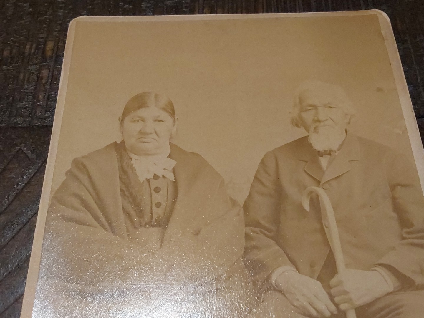 Rev Henry Silverheels Wife Seneca Indian Cabinet Photo Cattaraugus Salamanca NY