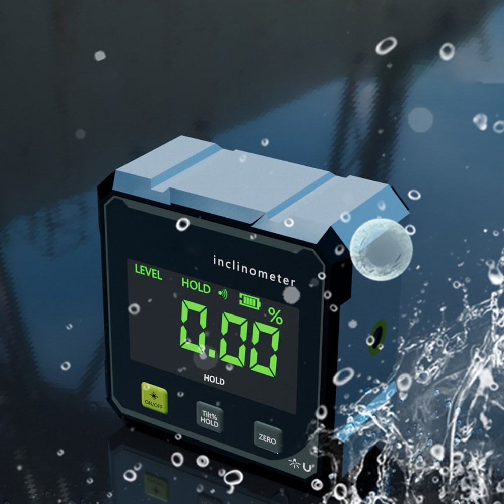 Digital Angle Finder with Electronic Laser 4-Side Magnetic Angle Gauge US