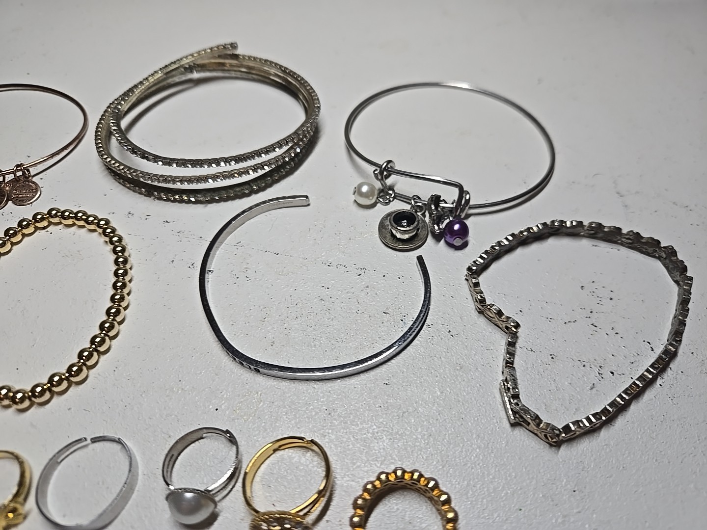 Jewelry Lot Bracelets And Rings